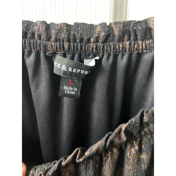 Rock & Republic Top Womens Large Burner Fabric Off the Shoulder Lined Semi Sheer - Picture 4 of 8